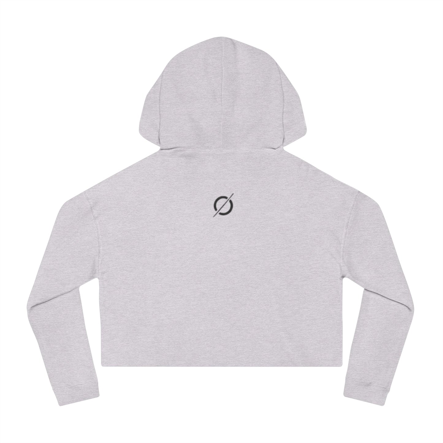 Cropped Hoodie Sweatshirt for Women with Cropped Design and Ribbed Cuffs Printify