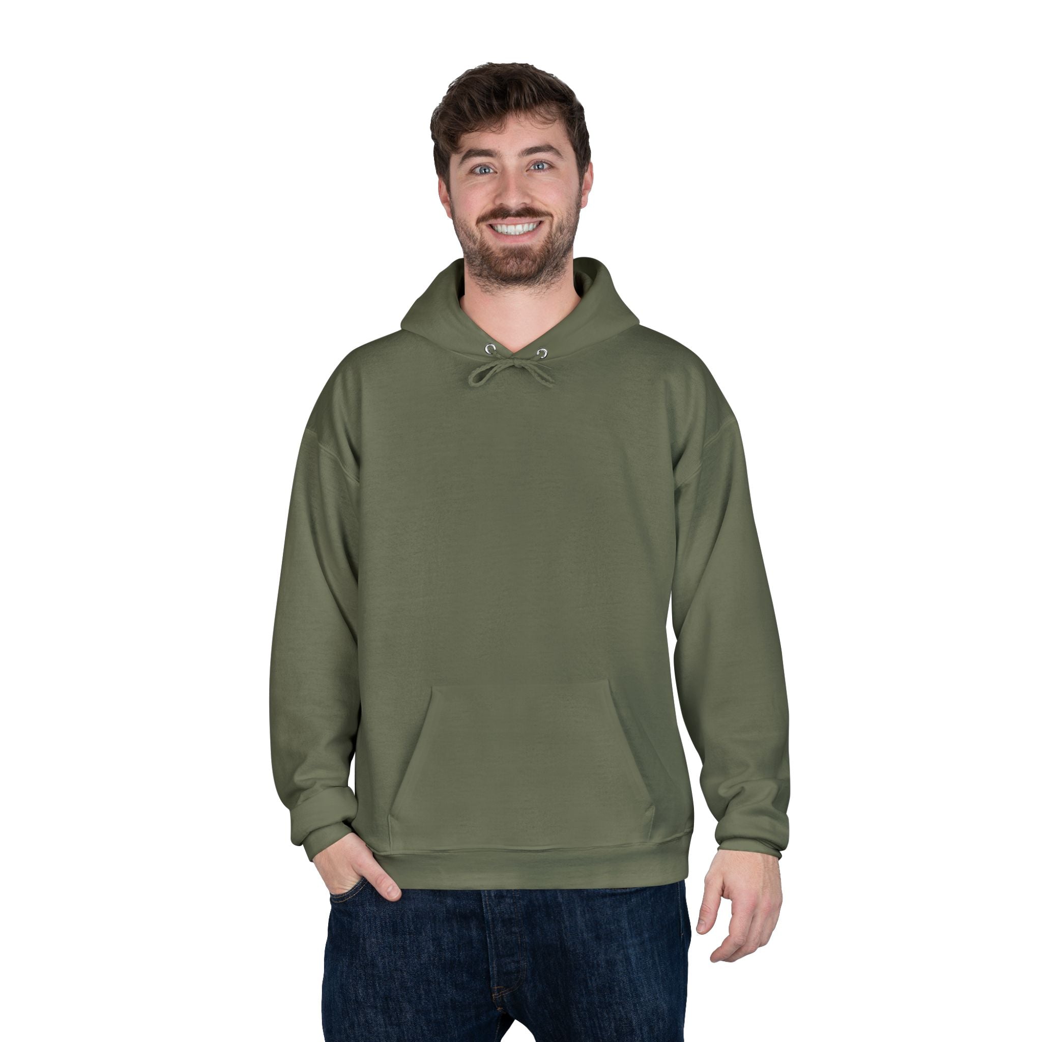 Eco-Friendly Pullover Hoodie - Modern Sustainable Design Printify