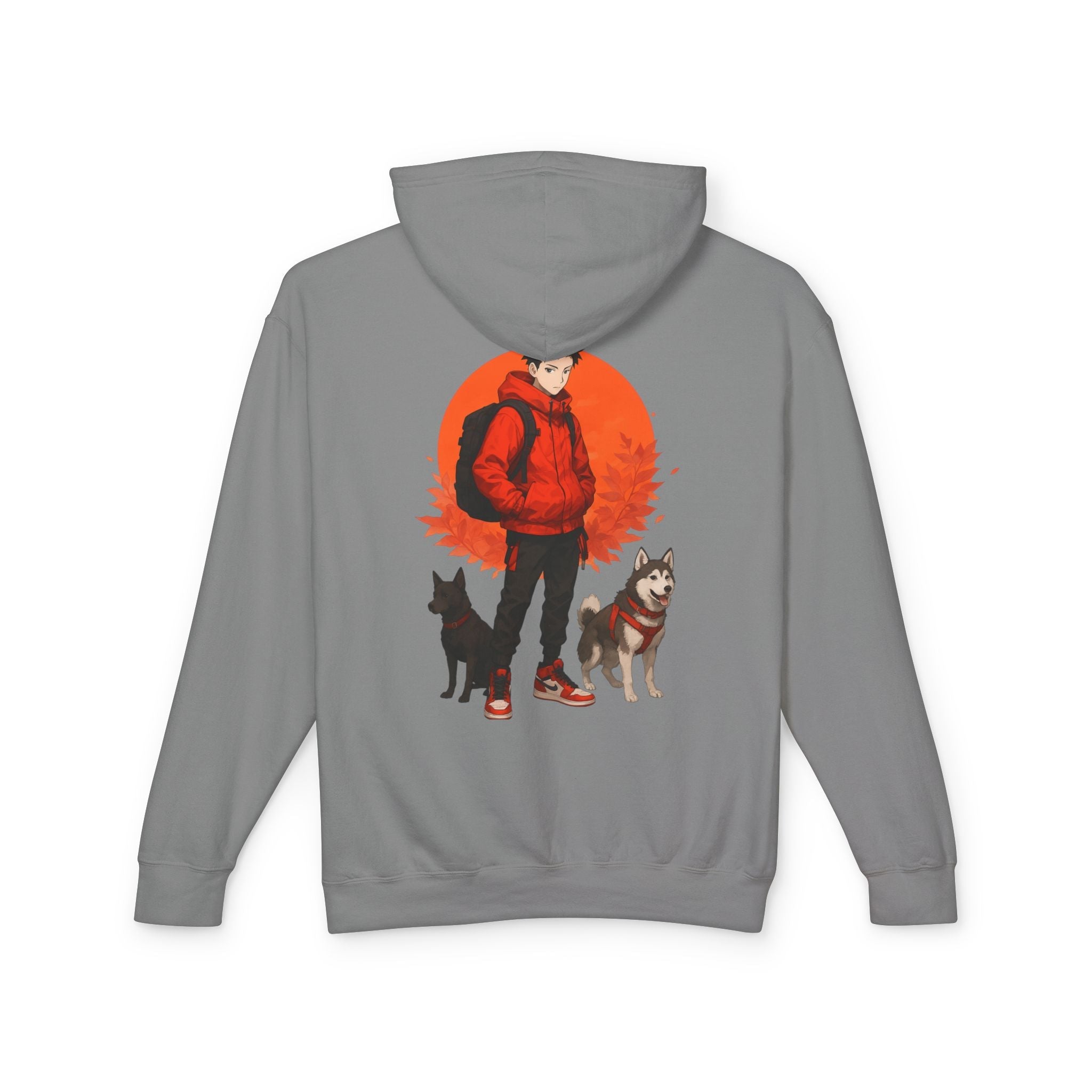 Artful Lightweight Hooded Sweatshirt for Art Enthusiasts and Young Adults Printify