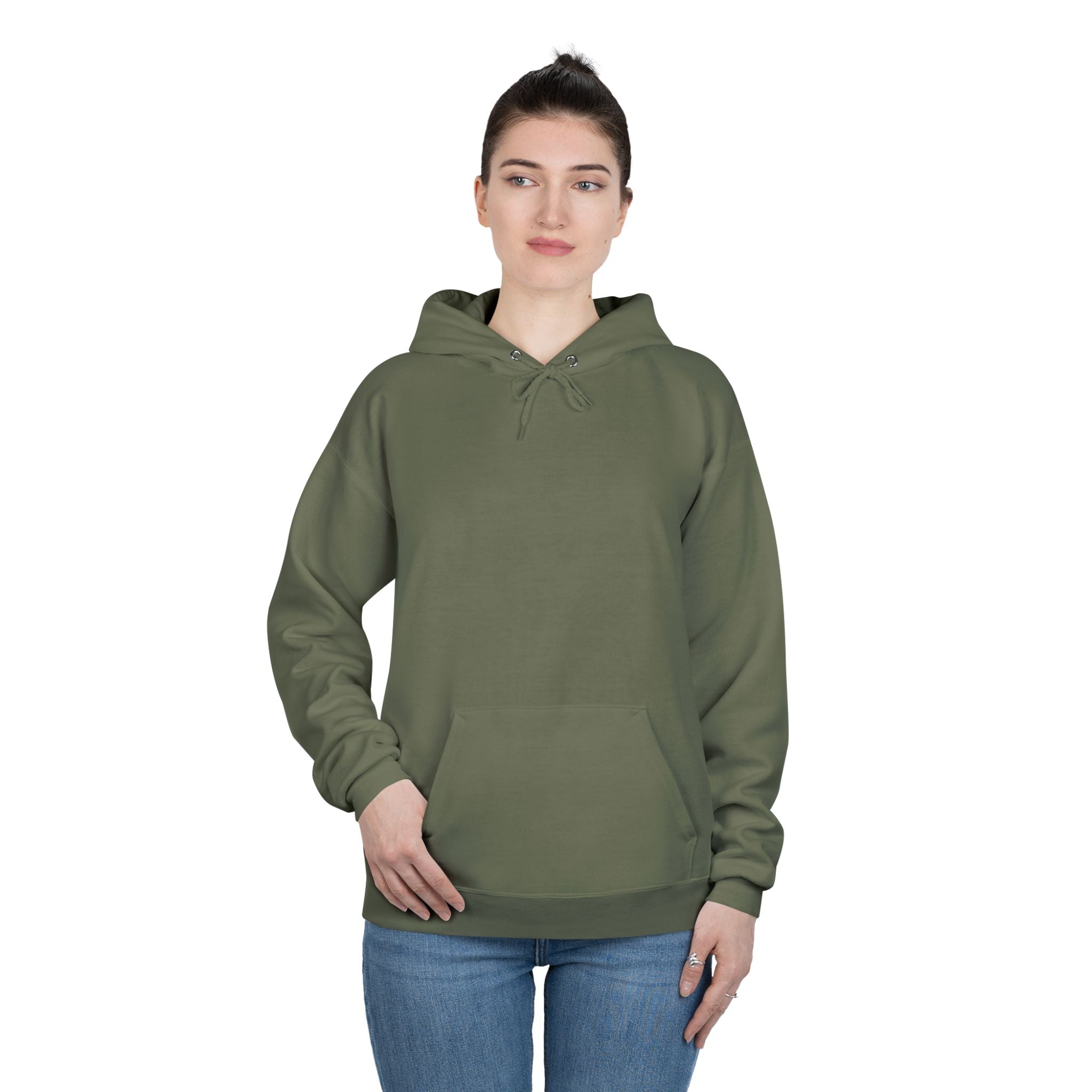 Eco-Friendly Pullover Hoodie - Modern Sustainable Design Printify