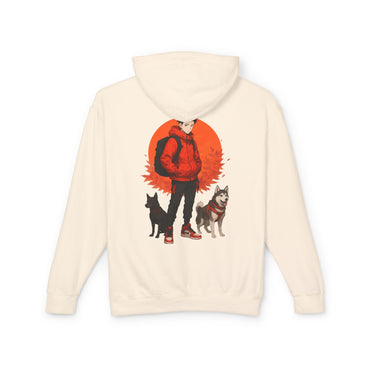 Artful Lightweight Hooded Sweatshirt for Art Enthusiasts and Young Adults Printify