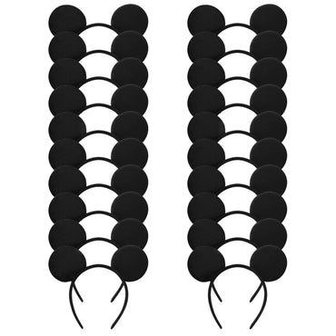 20 Pack Mouse Ears Headband for Birthday Party Supplies and Mouse Themed costume Cosplay Decoration Quick Pick Grocers