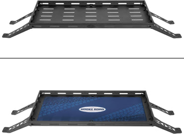 Hooke Road Rear Trunk Cargo Rack Basket Tray for 2007-2026 Jeep Wrangler JK JL 4-Door Hardtops, Sturdy Steel Shelf for Camping Trip Gear Quick Pick Grocers