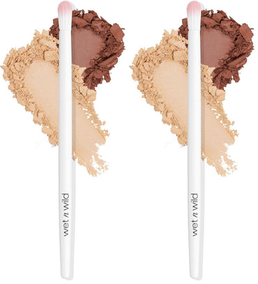 Wet n Wild Angled brush, Foundation Makeup Blending Brush, Ultra-Thin Precision, Ergonomic Handle (Pack of 2) Quick Pick Grocers