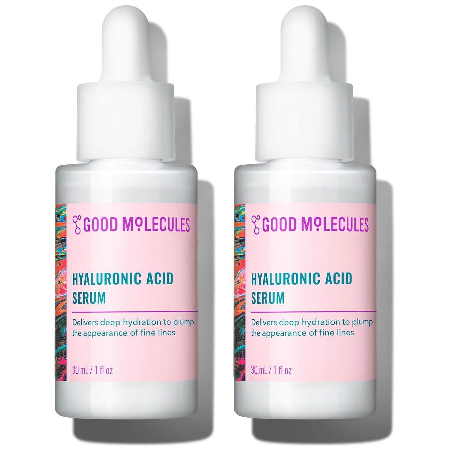 Good Molecules Hyaluronic Acid Serum - 1% Hyaluronic Acid Non-greasy Ultra Hydrating Serum, Facial Moisturizer for Plumper Skin, Skin Care for Face Quick Pick Grocers