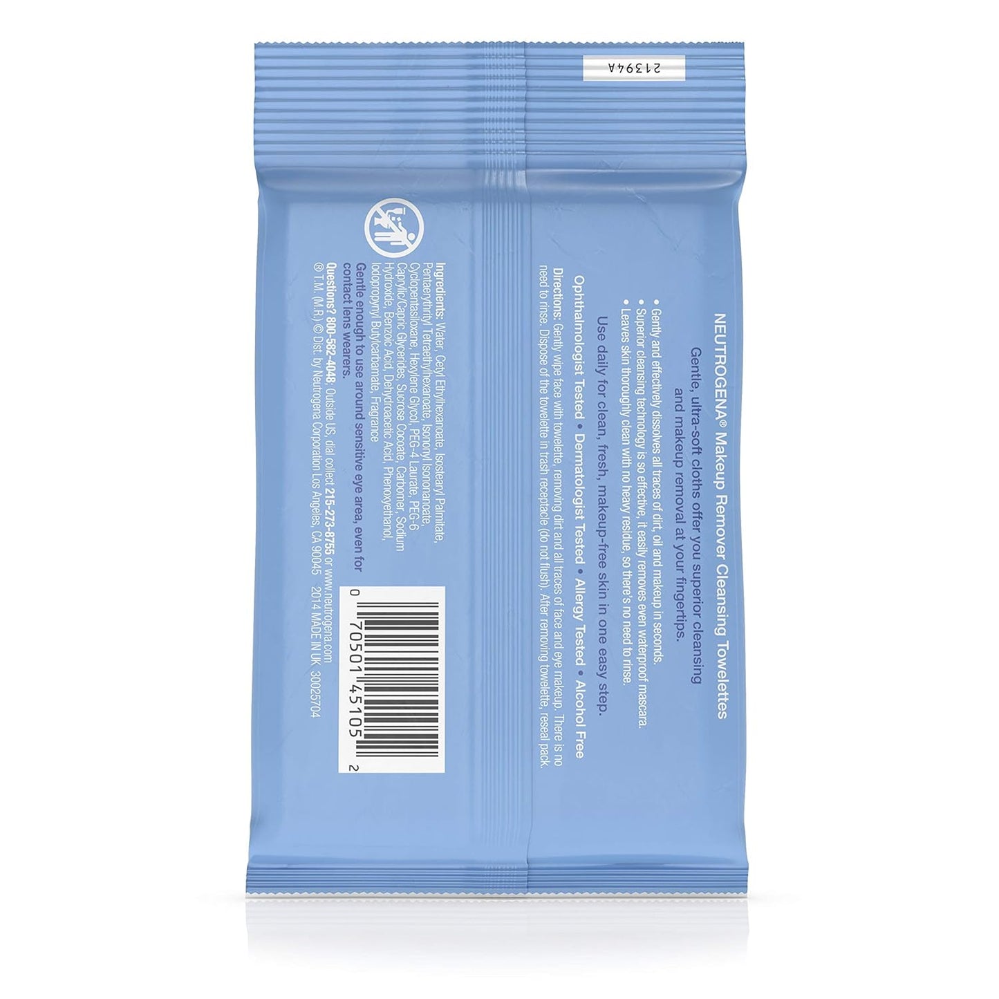Neutrogena Make-Up Remover Cleansing Towelettes, 7 Count (Pack of 3) Quick Pick Grocers