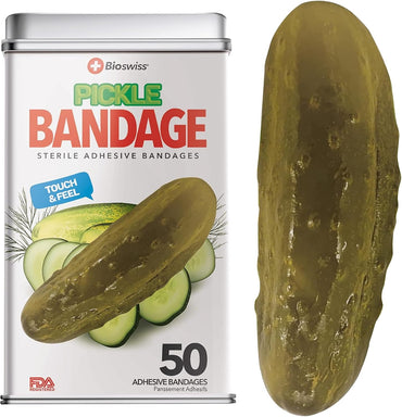 BioSwiss Bandages, Pickle Shaped Self Adhesive Bandage Set, Latex Free, Sterile Wound Care Quick Pick Grocers