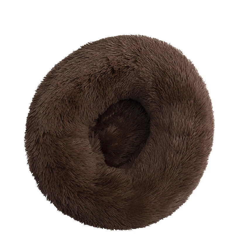 Donut Mand Dog Accessories for Large Dogs Cat's House Plush Pet Bed for Dog XXL Round Mat For Small Medium Animal Calming 100CM Quick Pick Grocers