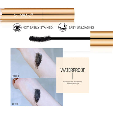 O.TWO.O 3D Mascara Lengthening Black Lash Eyelash Extension Eye Lashes Brush Beauty Makeup Long-wearing Gold Color Mascara Purest Peak