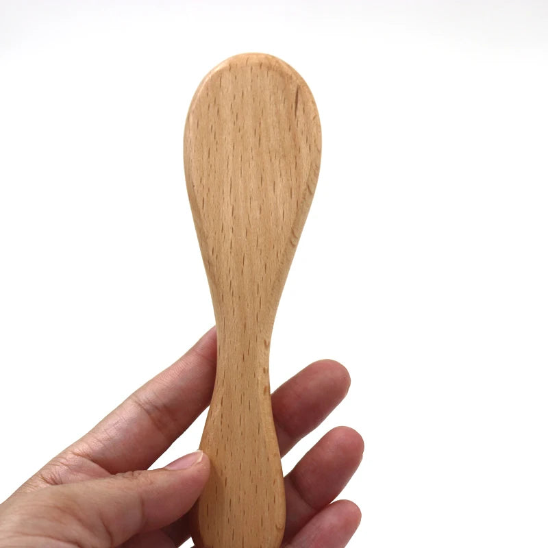 Hot Sales Safety Good Quality Natural Wool beech Wooden Comb Kids Baby Hair Brush Purest Peak