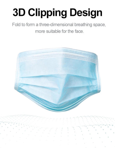Mouth Masks 3-layer Anti-Dust Disposable Mascarillas Non Woven Meltblown Cloth Masks Elastic Ear Loop Face Mask Purest Peak