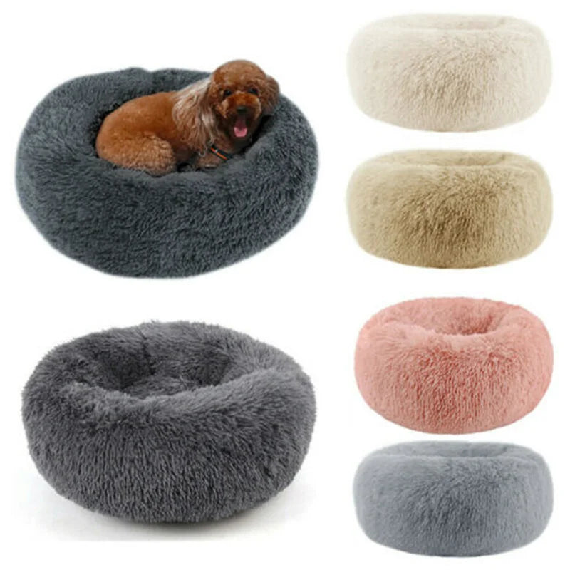 Donut Mand Dog Accessories for Large Dogs Cat's House Plush Pet Bed for Dog XXL Round Mat For Small Medium Animal Calming 100CM Quick Pick Grocers