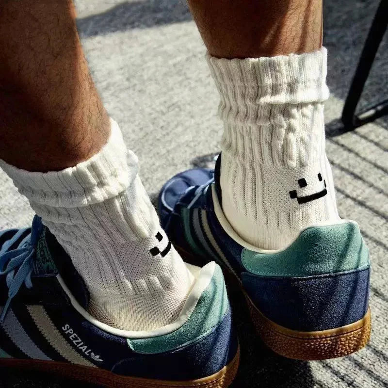 4 Pairs Men's Cotton Work Socks Cushioned Long Running Breathable Ankle Crew Socks Casual Socks for Men Cycling socks Quick Pick Grocers