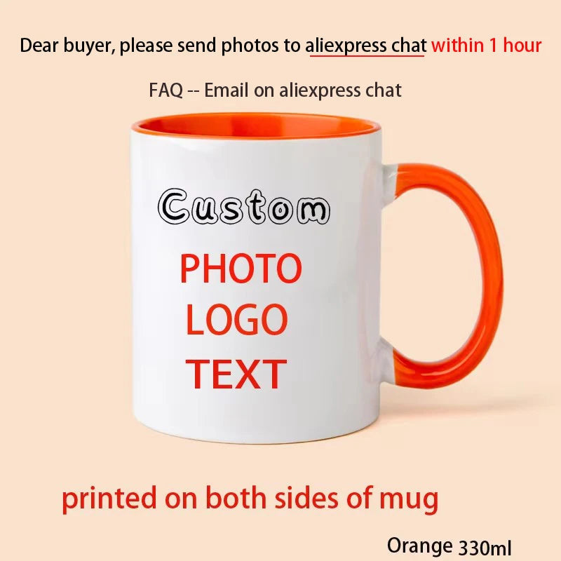 Personalised Your Photo Mug, Custom NAME IMAGE Cup,Customize Coffee Mugs, Tea Cups, Mothers' day, Fathers' day Wedding Gift Quick Pick Grocers