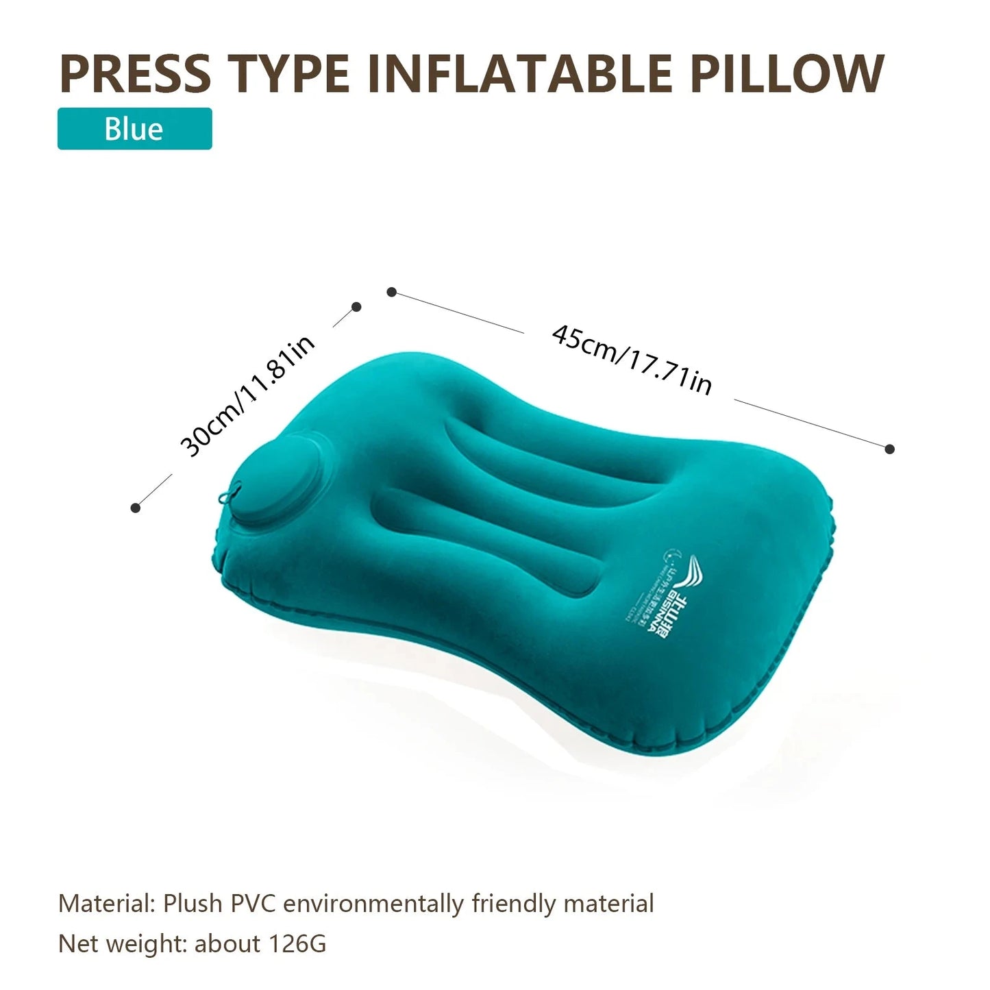 BISINNA Camping Inflatable Pillow Portable Ultralight Travel Hiking Air Sleeping Pillow for Neck and Lumbar Support Econic Blanks
