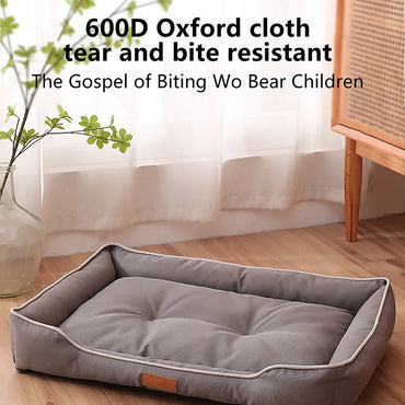 Waterproof Dog Bed 600D Oxford Pet Dogs Beds for All Seasons Thickened PP Cotton Filling Bite-resistant Pet Mat Dog Accessories Quick Pick Grocers