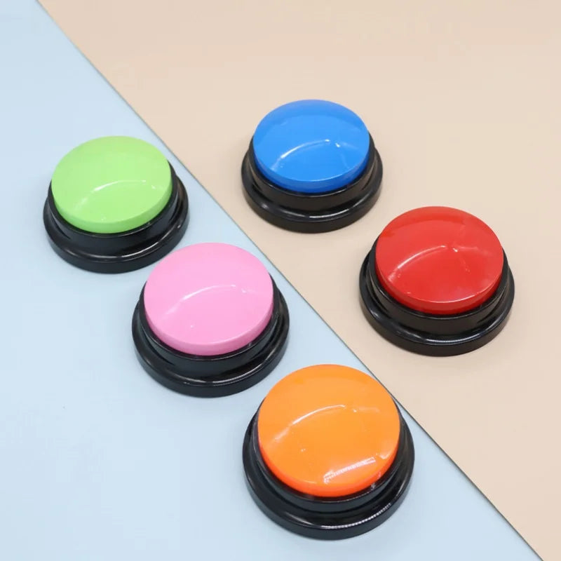 Dog Toys Funny Dog Recordable Pet Toys Travel Talking Pet Starters Pet Speaking Buttons Portable Cute Pet Supplies Econic Blanks