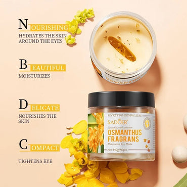 80 Osmanthus Eye Masks, Containing Osmanthus Extract, Hydrate and Moisturize, Nourish the Eyes, and Improve the Skin Around the Eyes Suitable for Daily Eye Care, a Gift for Mom on Mother's Day Quick Pick Grocers