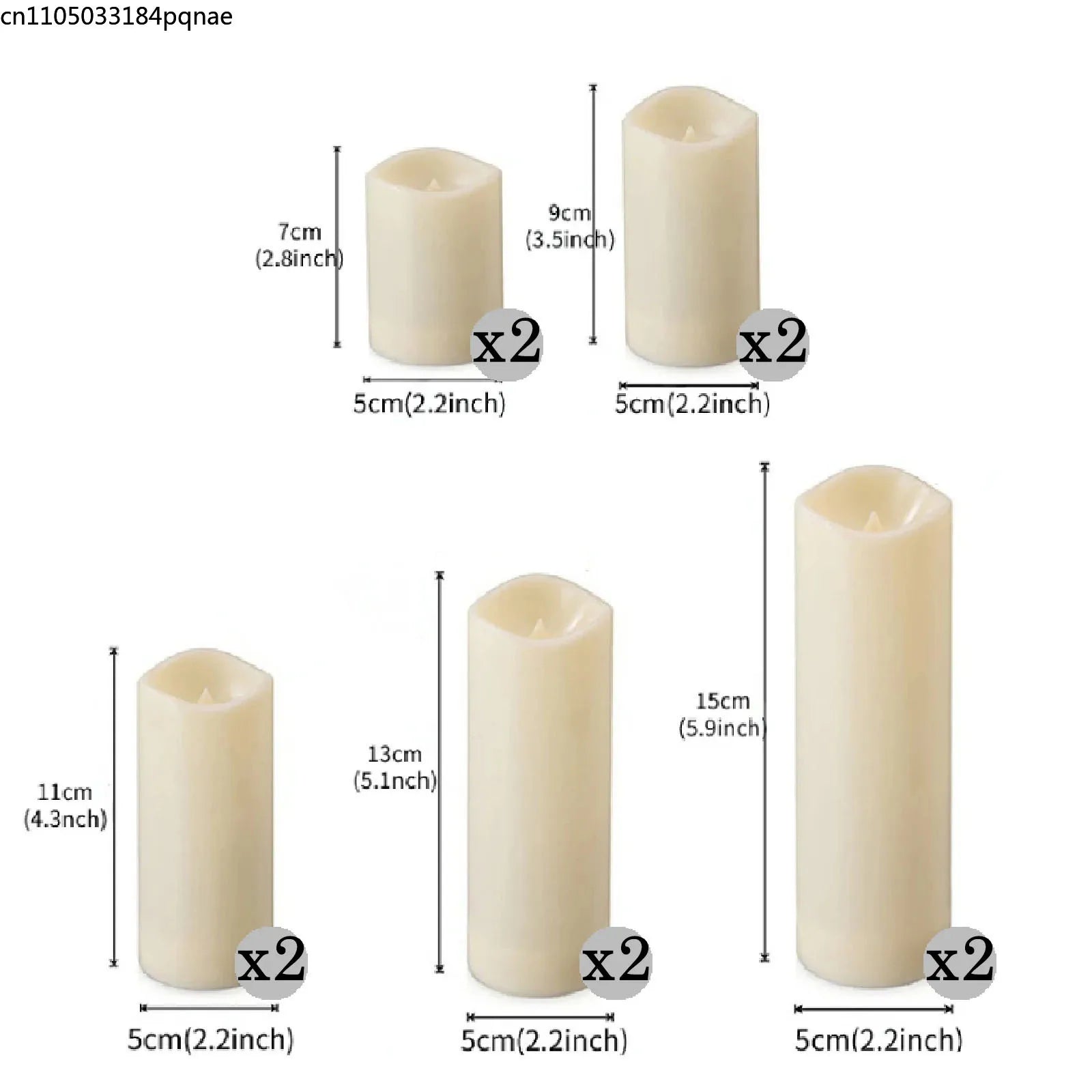 10-120pcs Flameless Fake Candle LED Flickering Candles Battery Operated LED Pillar Candles for Wedding Halloween Decor Party Econic Blanks