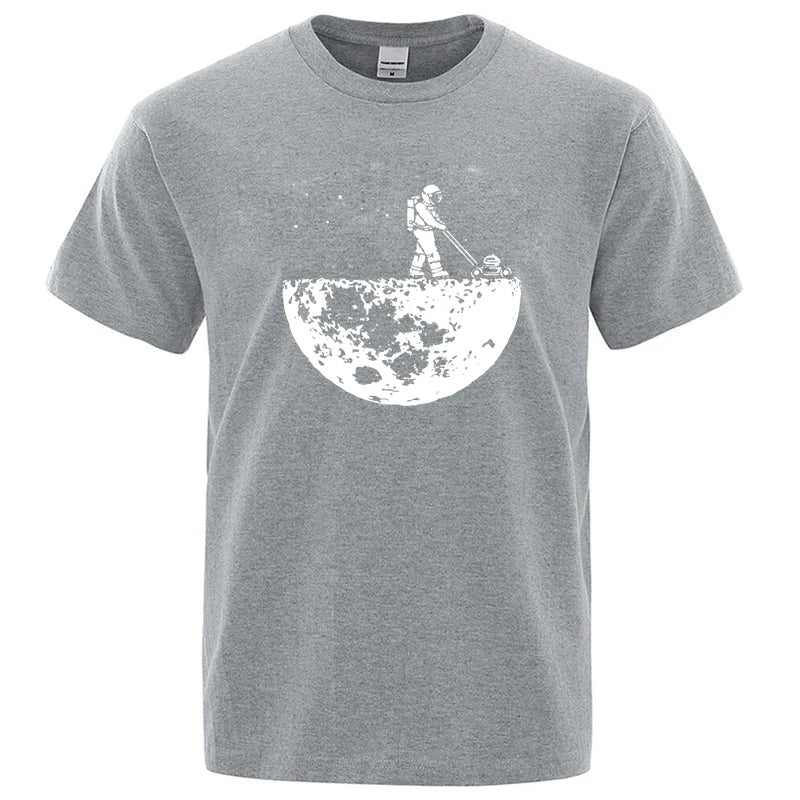 Men T-shirt High Quality Funny Cotton Blend Lunar Cleaner Printing Casual Cool Loose O-neck Male for MenT-shirt Hip Hop Tees Quick Pick Grocers