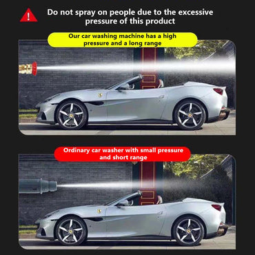 60BAR Wireless High Pressure Car Wash Water Gun Car Washer Self Priming Sustain 300W For Auto Home Garden Cleaning Car Washing