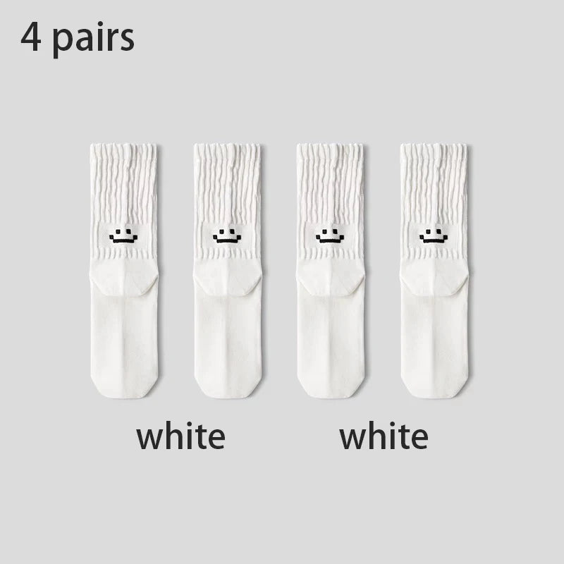 4 Pairs Men's Cotton Work Socks Cushioned Long Running Breathable Ankle Crew Socks Casual Socks for Men Cycling socks Quick Pick Grocers