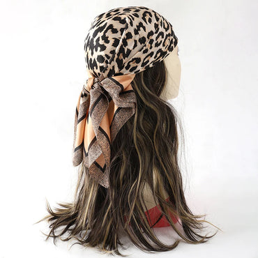 60Colors Luxury Scarf Women 70*70Cm Silk Feel Square Hair Wrapping Foulard Satin Shawl Big Size Head Bandana Hijab Handkerchief Quick Pick Grocers