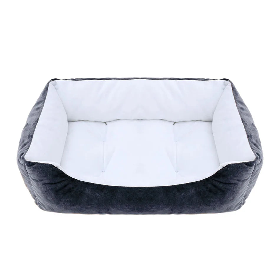 Bed for Dog Cat Pet Square Plush Kennel Medium Small Dog Sofa Bed Cushion Pet Calming Dog Bed House Pet Supplies Winter Quick Pick Grocers