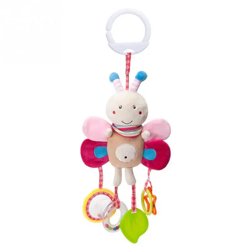 Soft Infant Crib Bed Stroller Mobile Hanging Rattle Baby Educational Toys Brain Developmental Hand Grip Cute Stuffed Animal Toys Purest Peak