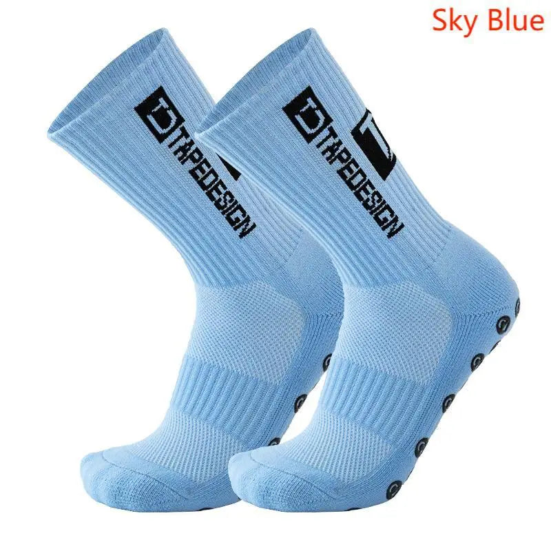 TAPEDESIGN New Anti Slip Football Socks Soccer Sport Cycling Sport Socks For Kids and Adult Quick Pick Grocers