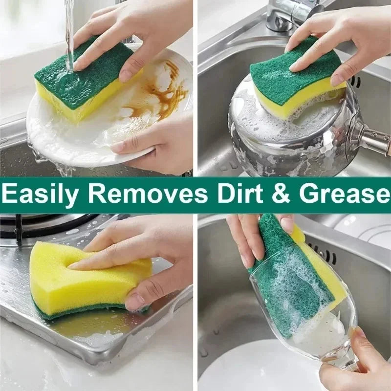Highly absorbent double-sided sponge magic cleaning pot rust sponge cleaning brush kitchen cleaning tool Econic Blanks