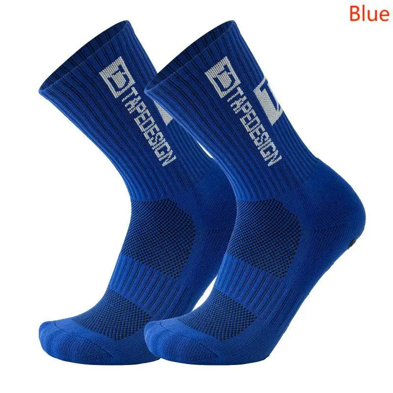 TAPEDESIGN New Anti Slip Football Socks Soccer Sport Cycling Sport Socks For Kids and Adult Quick Pick Grocers