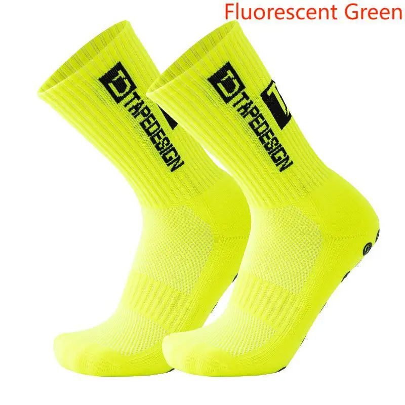 TAPEDESIGN New Anti Slip Football Socks Soccer Sport Cycling Sport Socks For Kids and Adult Quick Pick Grocers