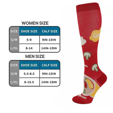 58 Styles 3 Pairs/Pack Compression Socks Knee High 30MmHg Women Men Sports Socks Edema Diabetes Varicose Veins Running Socks Quick Pick Grocers