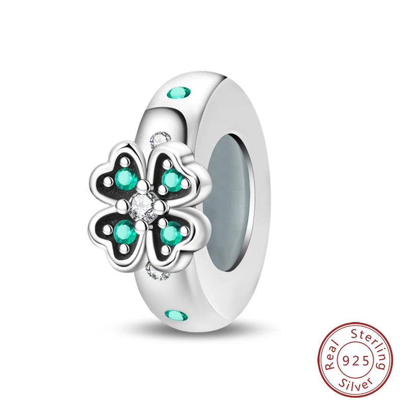 100% 925 Sterling Silver Rainbow Zircon Colorful Butterfly Dragon Shaped Silicone Stopper Charms Beads Fit DIY Bracelets Jewelry Econic Blanks