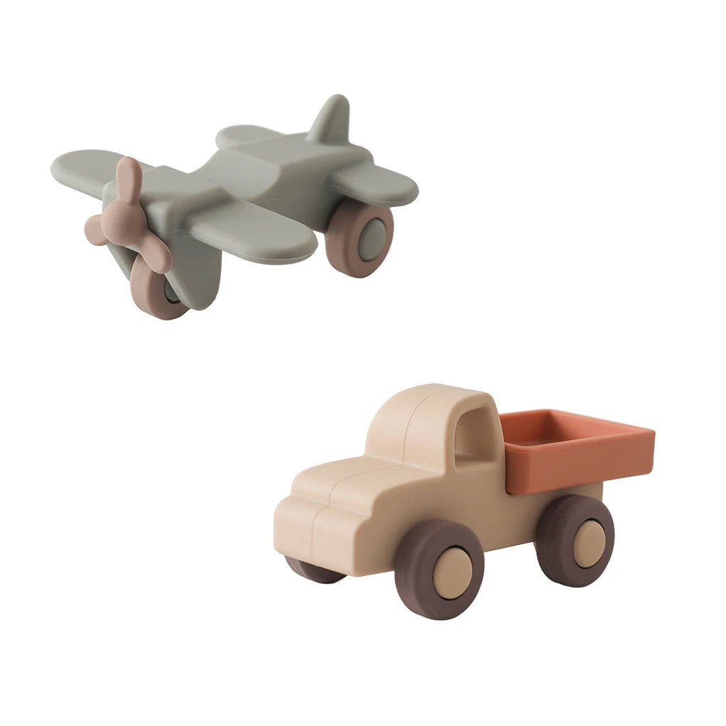 Baby Silicone Car Toys Montessori Baby Things Silicone Baby Teether Toy Car 0 12 Months Newborn Educational Toy Silicone Blocks Purest Peak