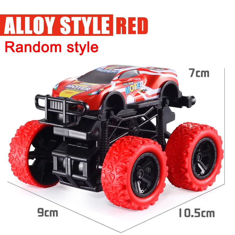 Pull Back Toy Car Inertial Rotation Car Four-wheel Drive Off-road Vehicle SUV Racing Power Car Children's Toy CarGift Quick Pick Grocers