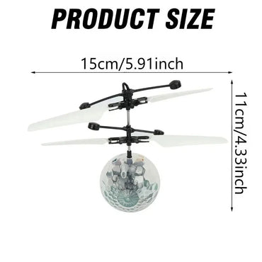 Colorful Sensing Flying Ball, New and Unique Toy, Led Light Hanging Crystal Ball, RC Gesture Control Flying Ball, Christmas Gift Econic Blanks