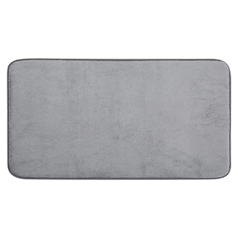 Homaxy Super Absorbent Bath Mat Memory Foam Carpet Non-Slip Toilet Bathroom Rug Soft Living Room Bedroom Shower Decor Foot Rug Quick Pick Grocers