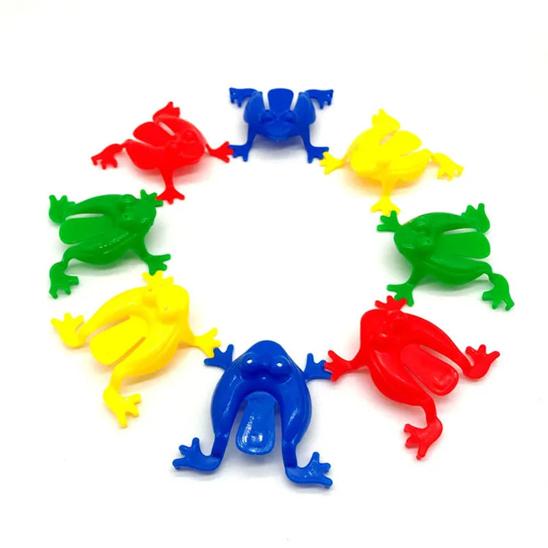 10-20Pcs Jumping Frog Bounce Fidget Toys For Kids Novelty Assorted Stress Reliever Toys For Children Birthday Gift Party Favor Econic Blanks