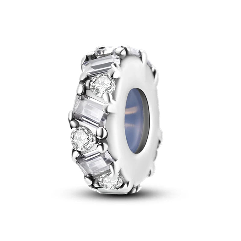 100% 925 Sterling Silver Rainbow Zircon Colorful Butterfly Dragon Shaped Silicone Stopper Charms Beads Fit DIY Bracelets Jewelry Econic Blanks