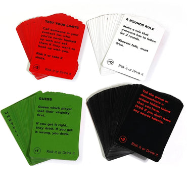 Risk It Or Drink It Fun Party Game For College Card Game Drinking Game Pregame Night Hilarious Dares Challenges Questions Adult Econic Blanks