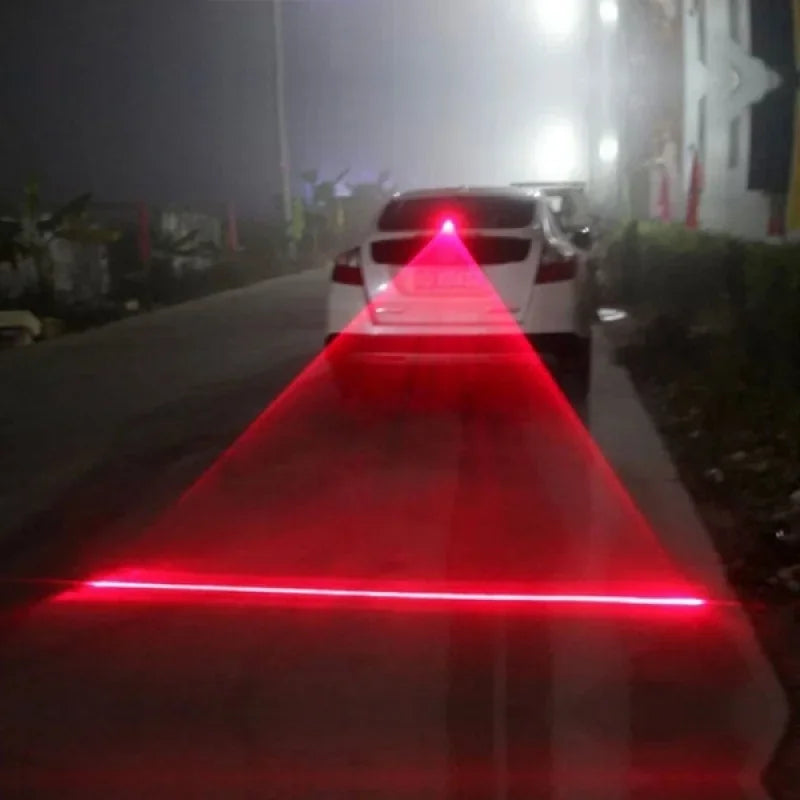 1/2/3PC Car Auto LED Laser Fog Light Vehicle Anti-Collision Taillight Brake Warning Lamp Anti-Collision Car End Rear Tail Fog