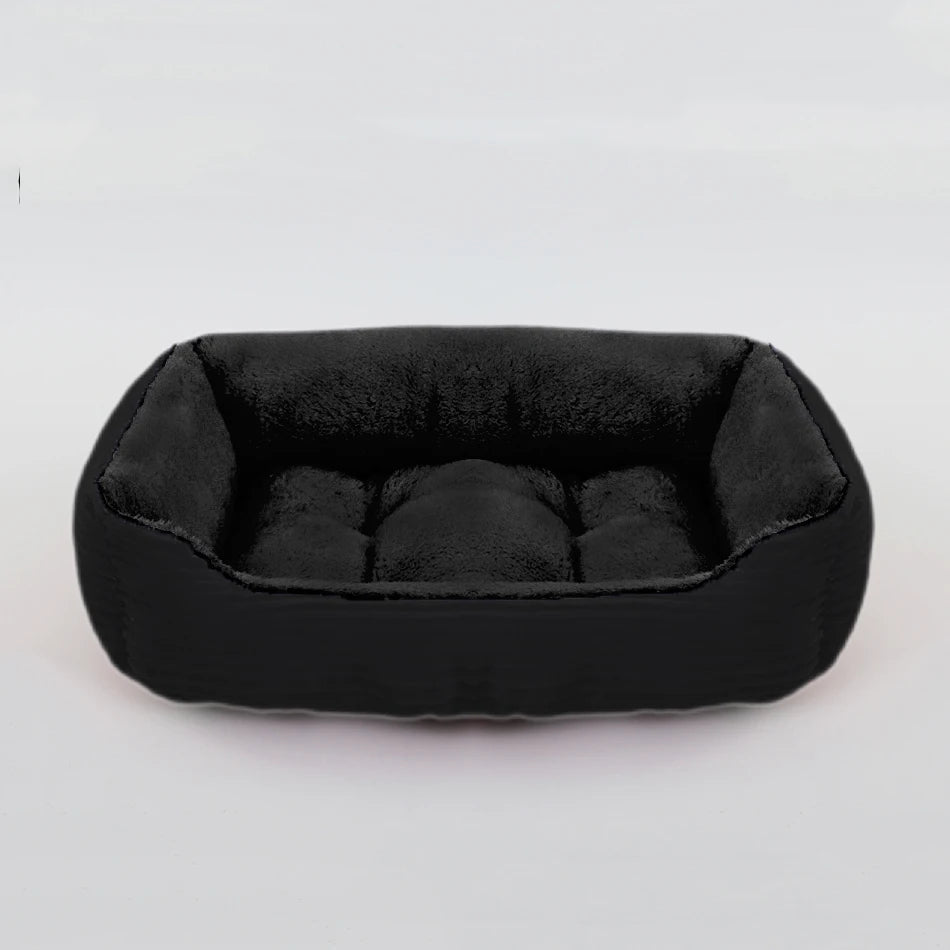 Bed for Dog Cat Pet Square Plush Kennel Medium Small Dog Sofa Bed Cushion Pet Calming Dog Bed House Pet Supplies Winter Quick Pick Grocers