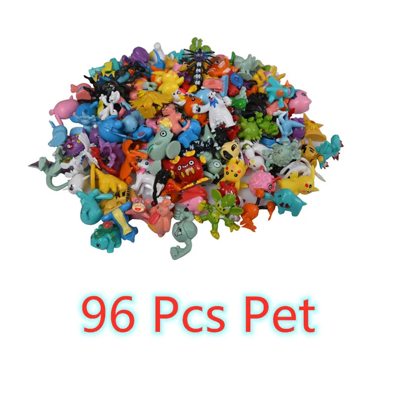 144 Style Pokemon Figure Toys Anime Pikachu Action Figure Model Ornamental Decoration Collect Toys For Children's Christmas Gift Quick Pick Grocers