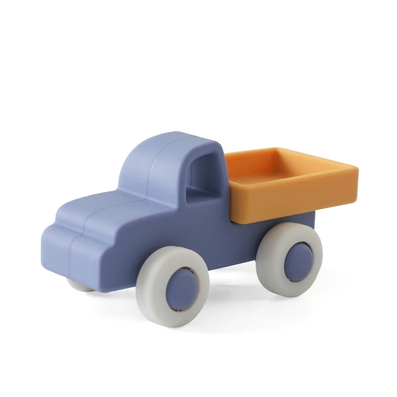 Baby Silicone Car Toys Montessori Baby Things Silicone Baby Teether Toy Car 0 12 Months Newborn Educational Toy Silicone Blocks Purest Peak