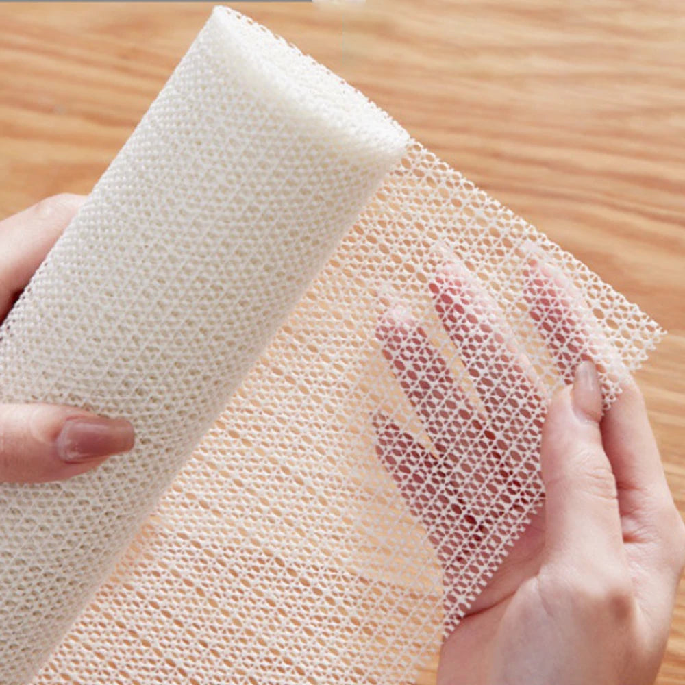 Antiskid Sheet Mattress Sofa Mat High quality PVC Floor Carpet Yoga Mat with Fixing Base Fabric Household Anti Slip Net Cloth Quick Pick Grocers