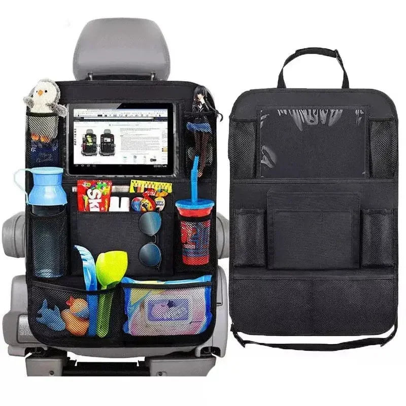 Car Seat Organizer Multifunctional Oxford Fabric Car Back Multi Pocket Storage Bag with Tablet Holder Protector for Kids Econic Blanks