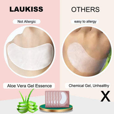 25/50/100Pairs Eye Patches Under Eyelash Pads for Building Hydrogel Paper Patches Lint Free Stickers for False Eyelashes LAUKISS Quick Pick Grocers