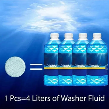 ISGTDRM Solid Cleaner Car Windscreen Cleaner Effervescent Tablet Auto Wiper Glass Solid Cleaning Concentrated Tablets Detergent